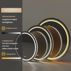 Interior Ave - 90cm Round Frameless LED Bathroom Mirror