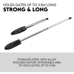 Double Swing Gate Opener Automatic Full Solar Power Kit Remote Control