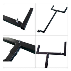 Tow Bar Hitch Mount Ladder Roof Rack Bar Extension Timber Kayak