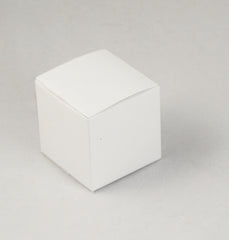 50 Pack of White 5cm Square Cube Card Gift Box - Folding Packaging Small rectangle/square Boxes for Wedding Jewelry Gift Party Favor Model Candy Chocolate Soap Box