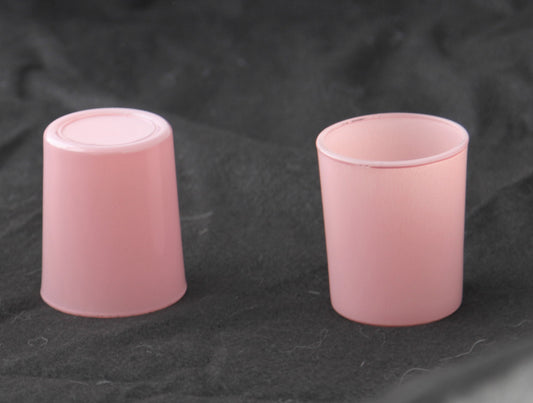 20 Pack Blush Pink Glass Votive Tealight Candle Holders House Party Centerpiece Xmas Wedding Decor Glass Candlestick Party Decorations Bridal Valentines Event