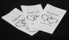150 Pack Wedding Cake Bags Greaseproof Wax Paper Slice Take Home Favour Heart n Message