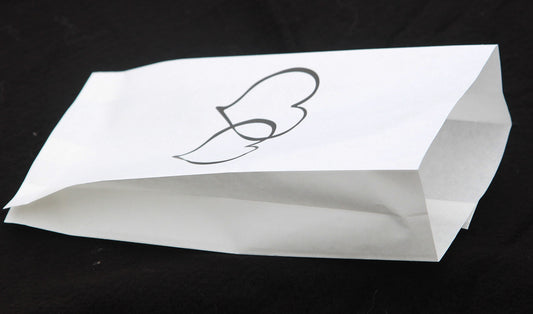 150 Pack Wedding Cake Bags Greaseproof Wax Paper Slice Take Home Favour Large Heart