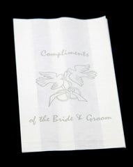 150 Pack Wedding Cake Bags Greaseproof Wax Paper Slice Take Home Favour Silver Doves