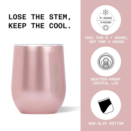Corkcicle Stemless - 340ml Matte Black