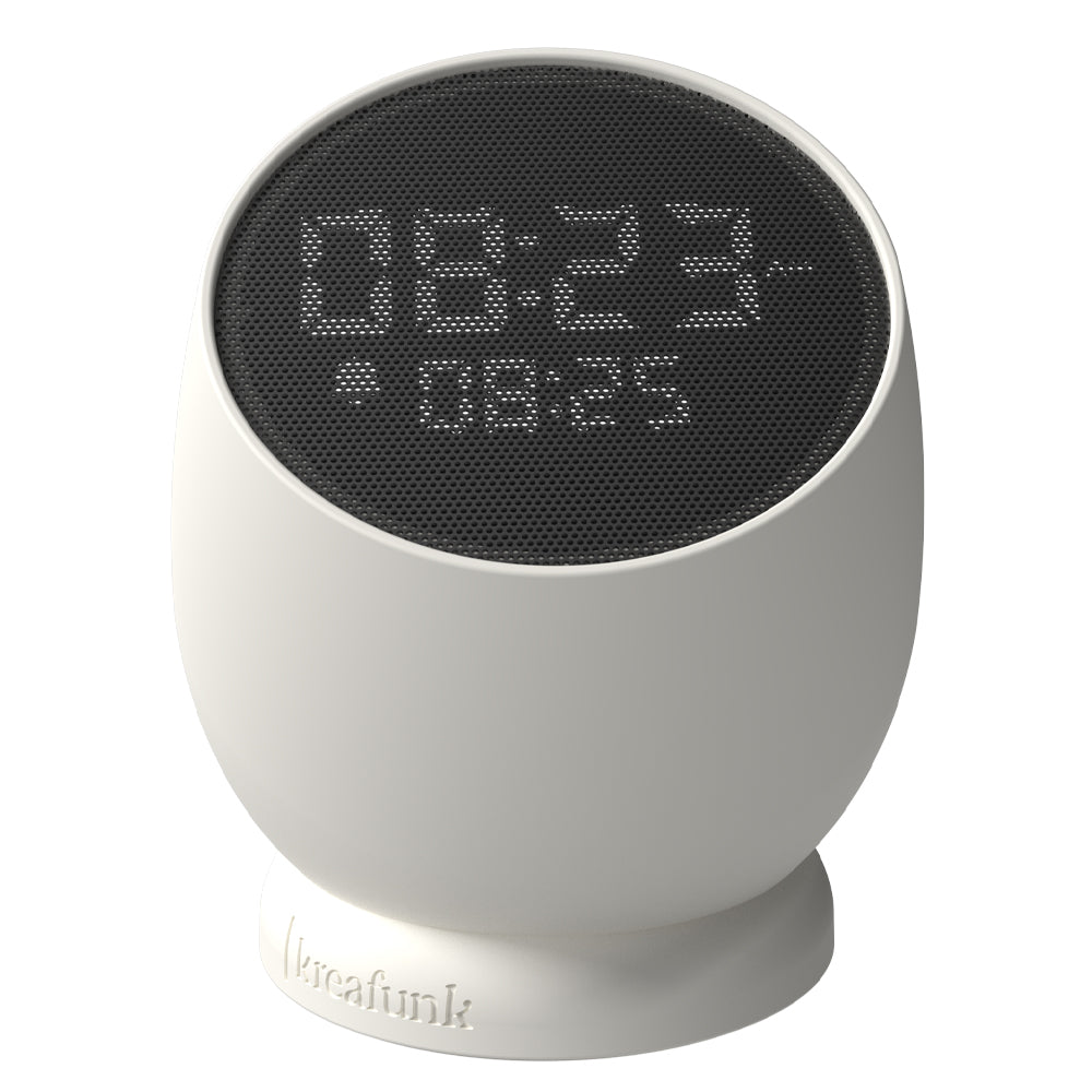 KREAFUNK - Bell - Alarm Clock with sound - White (KFYI01