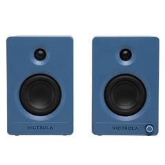 Victrola Tempo Bookshelf Speakers - Blue