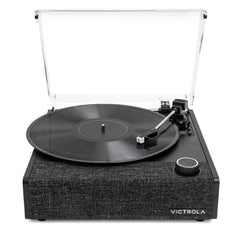 Victrola Eastwood II Turntable - Black + Turntable Stand Bundle - Black