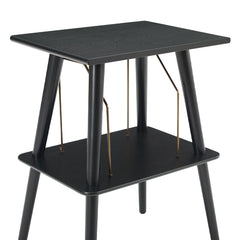 Victrola Eastwood II Turntable - Walnut + Turntable Stand Bundle - Black