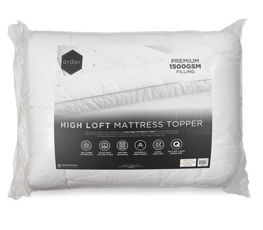 1500GSM Ball fibre MATTRESS TOPPER - SINGLE