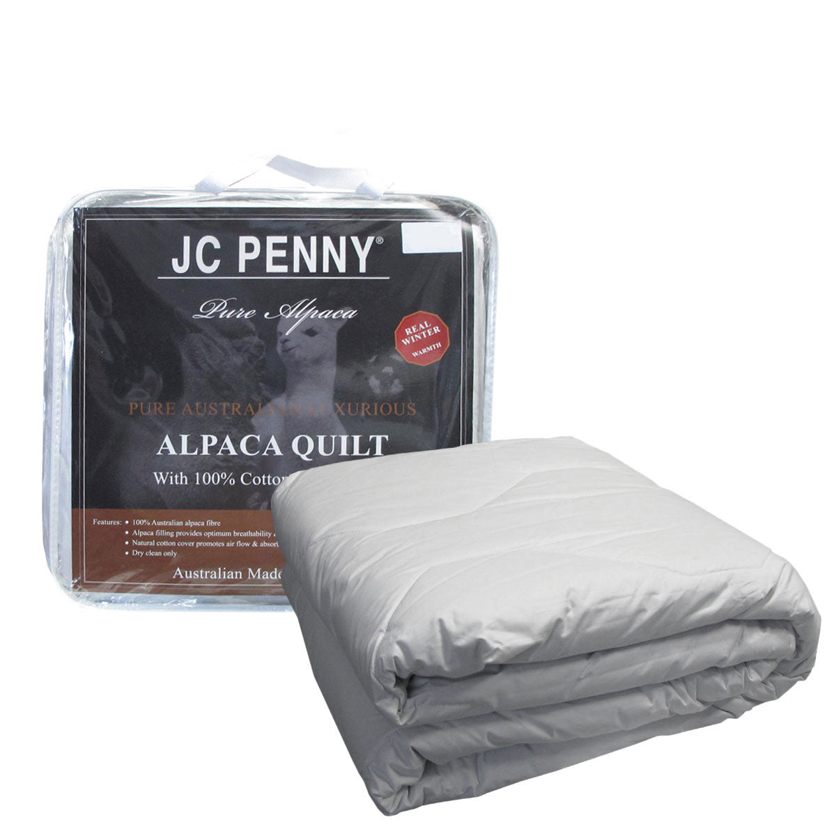 500GSM Alpaca Quilt with Cotton Japara Cover - Single