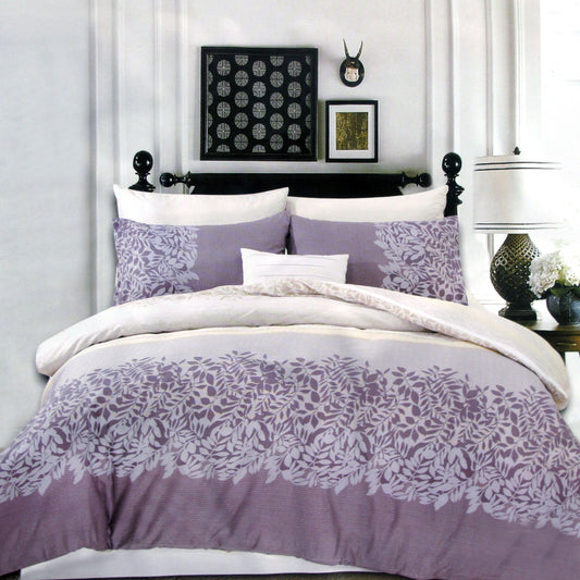 250TC Cotton Reversible Quilt Cover Set Alice's Garden Queen