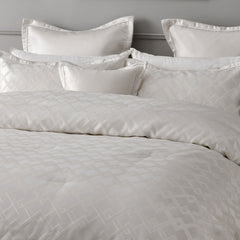 Bianca Firenze Pearl 6 Pcs Jacquard Geometric Comforter Set Super King