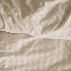 Bedding House Summer Sand Seersucker Cotton Quilt Cover Set Queen