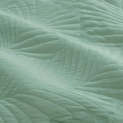 Ardor Molly Palm Green Quilted Quilt Cover Set Queen