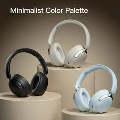 JR SY-T7 Bluetooth 5.4 Over-Ear Headset Wireless Headphones with Noise Cancelling Mic (Black)