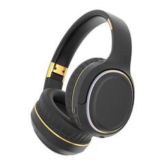 JR H6 Foldable Bluetooth 5.3 Wireless Headphone Over Ear Active Noise Cancelling Deep Bass Headset (Black)