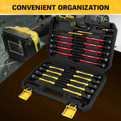 35Pcs Long Magnetic Nut Driver Bit Set Nut Driver Metric & SAE Screwdriver Bits