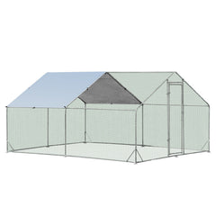 VaKa 3x4x1.95m Metal Walk-in Chicken Coop Rabbit Hutch Cage Hen House Chook Au