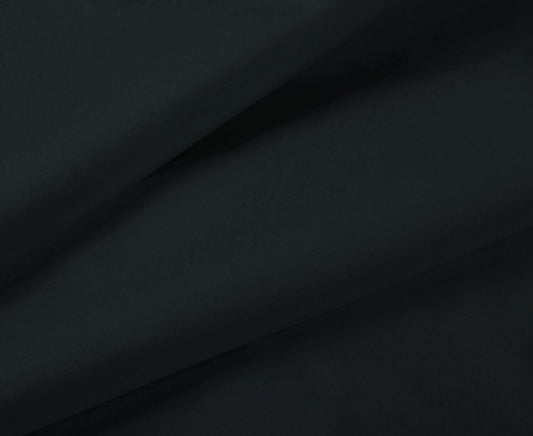 1000TC Ultra Soft Double Size Bed Black Flat & Fitted Sheet Set