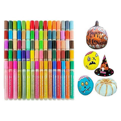 Flysea 12-80 Colours Acrylic Paint Pens Painting Stone Ceramic Glass Marker2-3Mm - 80-Colour Set