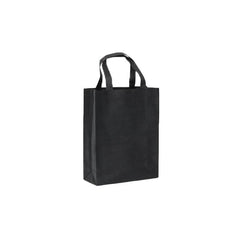 100PCS Reusable Non Woven Shopping Bags Eco Friendly Washable Tote Bags Black - 41X35X12CM
