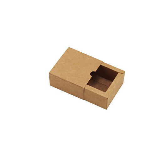 100PCS DIY Paper Box Drawer Type Jewelry Packing Box Tea Gift Cosmetics Kraft - 12*9*3.3cm
