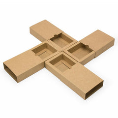 100PCS DIY Paper Box Drawer Type Jewelry Packing Box Tea Gift Cosmetics Kraft - 12*9*3.3cm