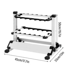 12/24 Hole Multi Functional Fishing Rod Holder Storage Rack Display Organizer - 12Holes