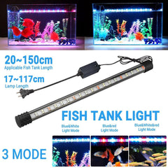 Aquarium Fish Tank Light LED Waterproof Full Spectrum Aqua Lamp RGB - 97cm 158Led
