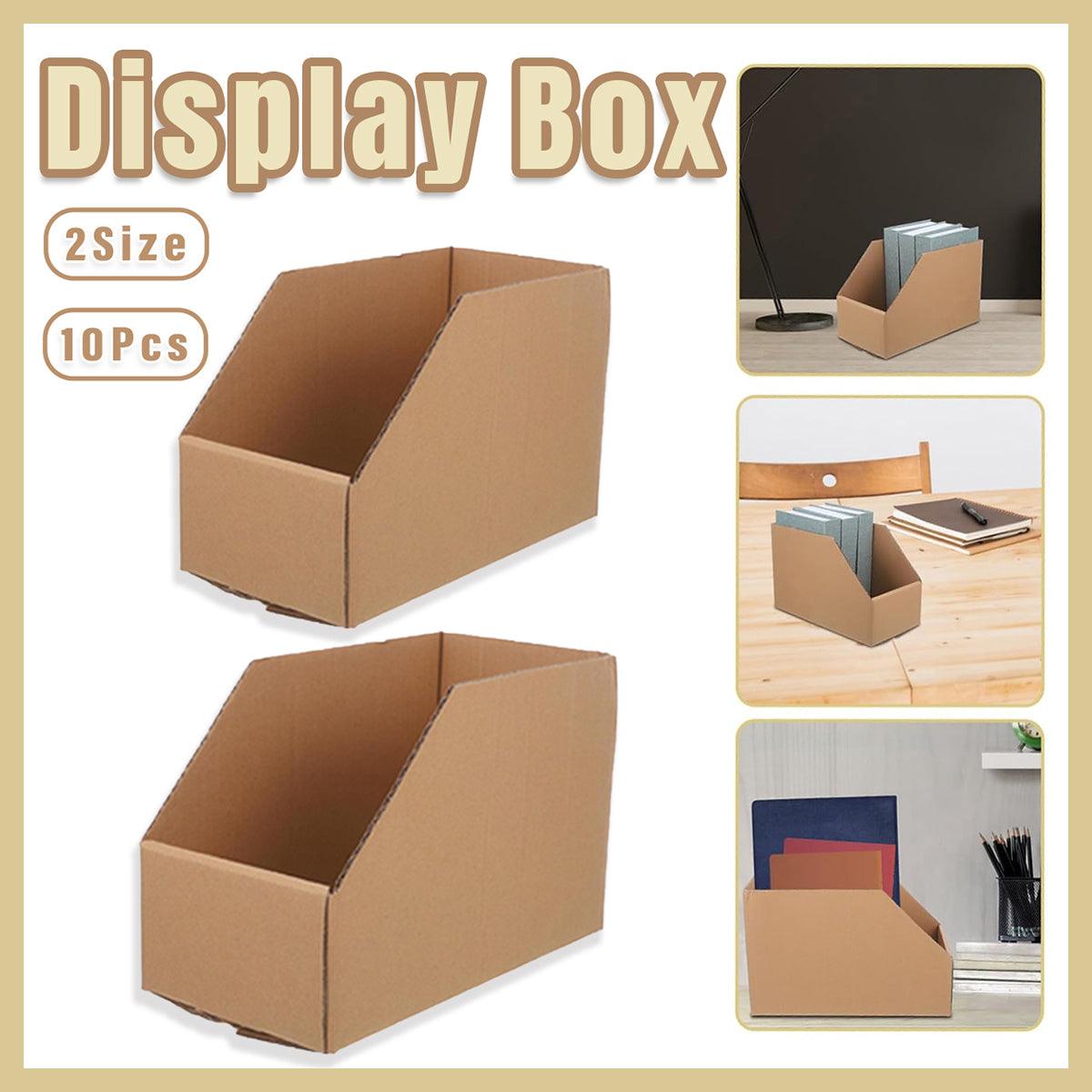 10pcs Slanted Display Boxes for Sorting Organising Storage Containers Organizer - 40cm x 18cm x 22cm