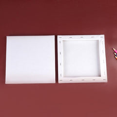 5x Artist Blank Stretched Canvas Canvases Art Large White Range Oil Acrylic Wood - 50*60CM