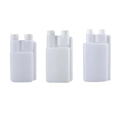 250-1000ml Plastic Twin Chamber Bottle with Tamper Evident Cap for Chemical Liquids - 10Pcs 500ml