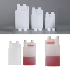 250-1000ml Plastic Twin Chamber Bottle with Tamper Evident Cap for Chemical Liquids - 10Pcs 500ml