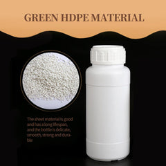 50pcs Chemical Bottle White Plastic Sample Reagent Bottles for Lab Storage - 200ml