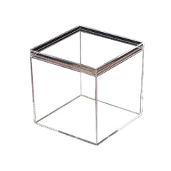 10pcs Clear Acrylic Plastic Boxes Square Storage Containers for Food  Small Item - 10pcs-85-85-85