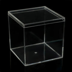 10pcs Clear Acrylic Plastic Boxes Square Storage Containers for Food  Small Item - 10pcs-85-85-85
