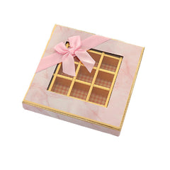 25X Valentines Day 9/12Grids Chocolate Box Gourmet Desserts Gift Display Window - Gray 12Grids-16-12-4-25pcs
