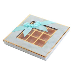 25X Valentines Day 9/12Grids Chocolate Box Gourmet Desserts Gift Display Window - Gray 12Grids-16-12-4-25pcs