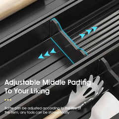 Kitchen Cabinet Drawer Cutlery Tray Utensil Organiser Insert Divider Storage - 41x10cm