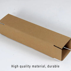 50pcs Long Strip Carton Flat Square Durable Shipping Boxes for Packaging Storage - 10cm x 10cm x 42cm