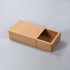 Kraft Paper Drawer Box Packaging Gift Storage Organiser Small Kraft Boxes - 27.5x20x5.5cm