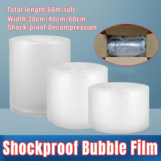Bubble Wrap Roll Shockproof Packaging Foam Paper Express Shipping Protective - 60cm