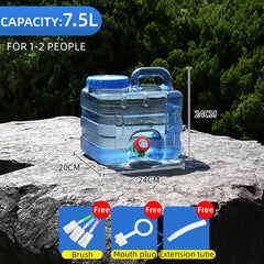Outdoor Water Bucket Household Storage Car Water Tank Drinking Water Storage - 10L
