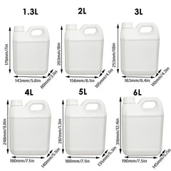 Plastic Square Bucket Storage Container Flat Square Pots 6 Sizes for Home Garden - 2L