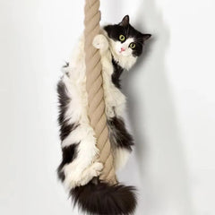 Cat Climbing Frame Rope Leash Jumping Platform for Cats Interactive Play Set