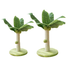 Cat Scratching Coconut Tree Kitten Post Sisal Covered Scratcher Pole Toy 32/38cm - M
