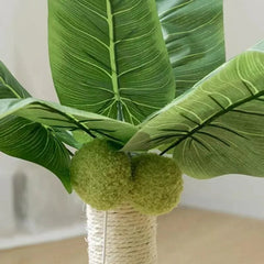 Cat Scratching Coconut Tree Kitten Post Sisal Covered Scratcher Pole Toy 32/38cm - M
