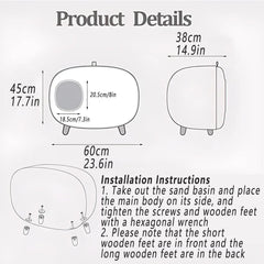 Cat Litter Box Semi-closed Cat Supplies Cat Toilet Drawer Large Cat Litter Box - Green