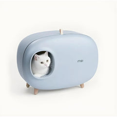 Cat Litter Box Semi-closed Cat Supplies Cat Toilet Drawer Large Cat Litter Box - Green